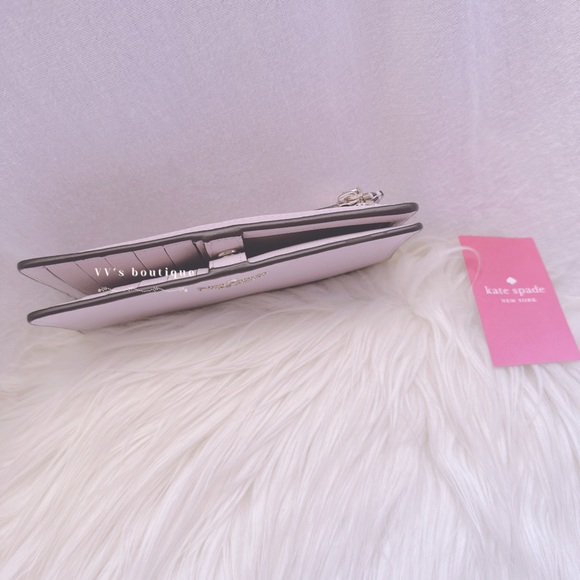 NWT Kate Spade Darcy Large Slim Bifold Wallet Lilac Moon WLR00545 RARE - Picture 4 of 5